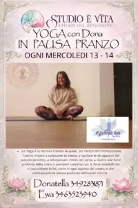 YOGA con Dona in pausa prazo ogni mercoledì ore 13:00 - 14:00